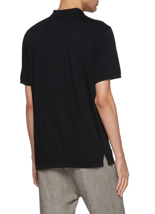 Back View - Click To Enlarge - JAMES PERSE - Lotus Jersey Cotton Polo Shirt