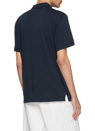 Back View - Click To Enlarge - JAMES PERSE - Lotus Jersey Cotton Polo Shirt