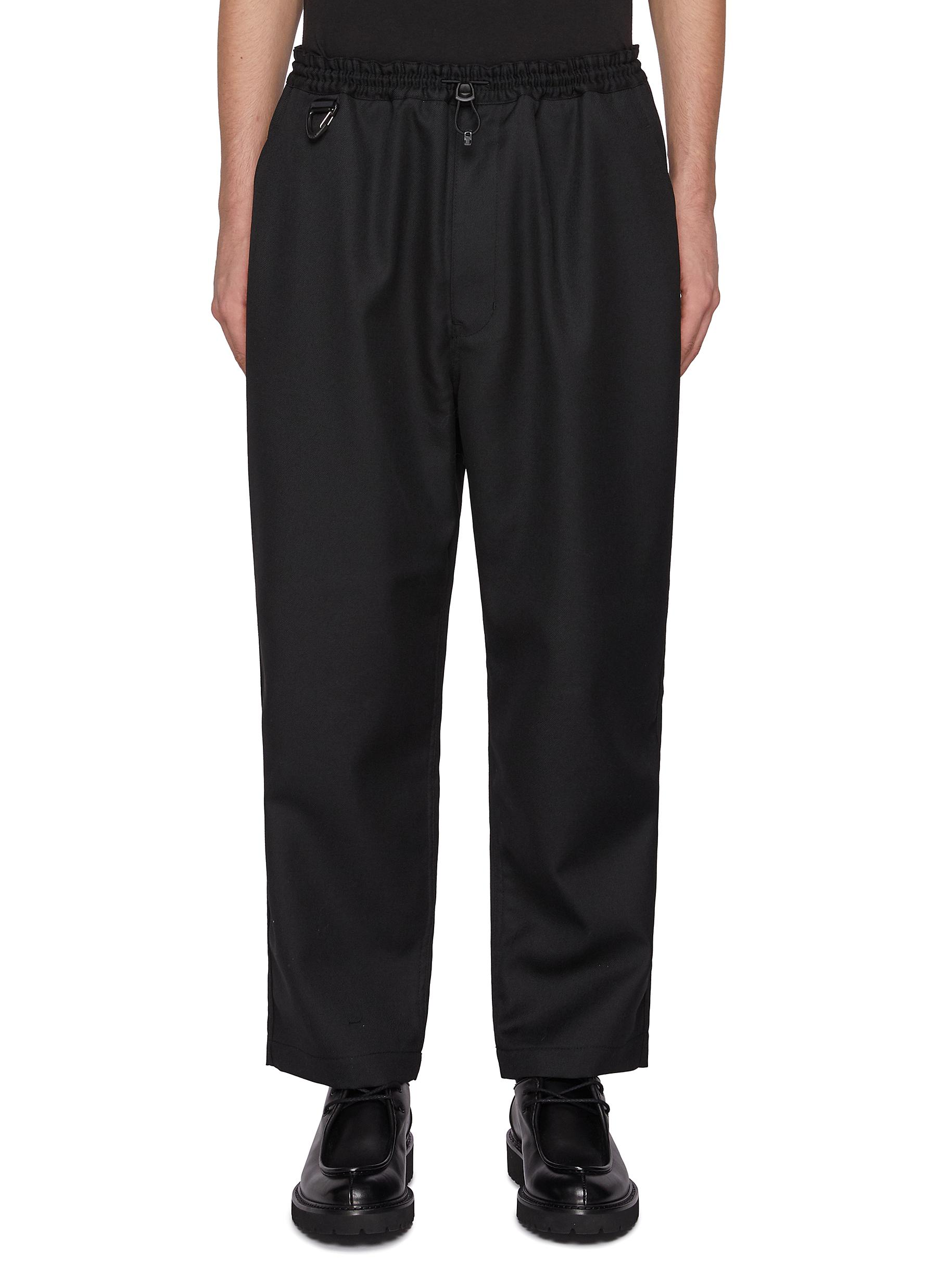 COMME DES GARCONS HOMME Elasticated Key Ring Wool Pants Men Lane Crawford