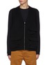 Main View - Click To Enlarge - COMME DES GARÇONS HOMME - Zip Up Multiple Pocket Wool Vest