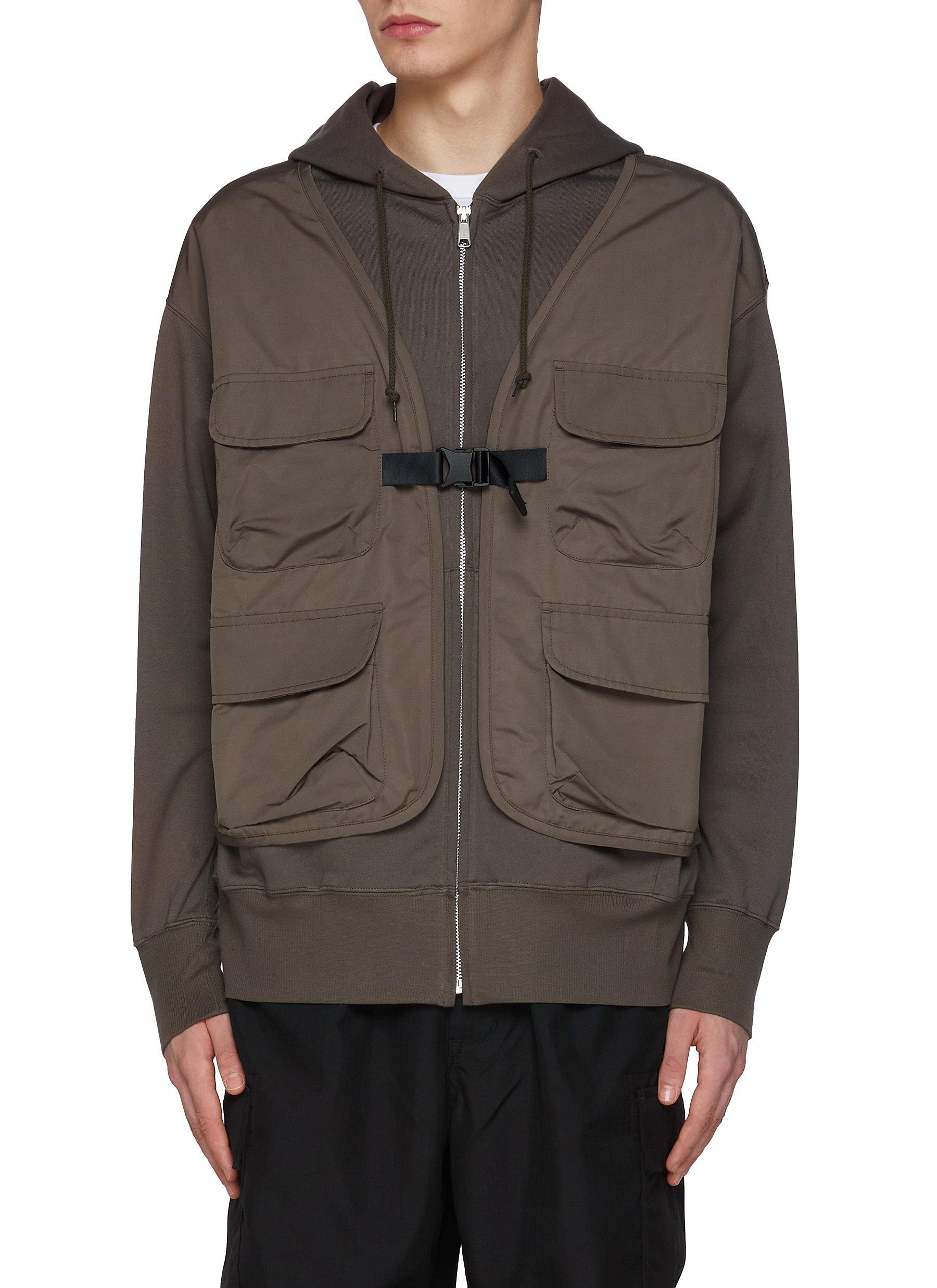 COMME DES GARCONS HOMME Tactical Vest Insert Hoodie Men Lane Crawford
