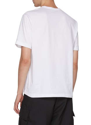 Back View - Click To Enlarge - COMME DES GARÇONS HOMME - Logo Cotton T-Shirt