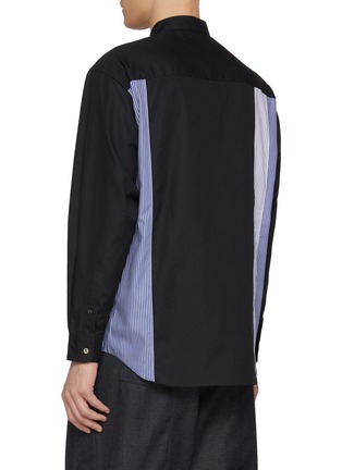 Back View - Click To Enlarge - COMME DES GARÇONS HOMME - Checkered Insert Pocket Cotton Shirt
