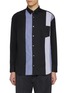 Main View - Click To Enlarge - COMME DES GARÇONS HOMME - Checkered Insert Pocket Cotton Shirt