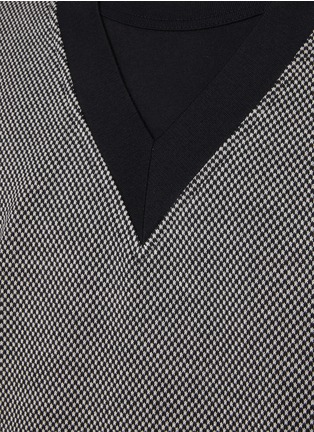  - COMME DES GARÇONS HOMME - Checkered Vest Insert Cotton Sweater