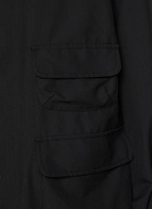  - COMME DES GARÇONS HOMME - Notch Lapel Single Breasted Flap Pocket Wool Blend Blazer