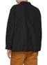 Back View - Click To Enlarge - COMME DES GARÇONS HOMME - Notch Lapel Single Breasted Flap Pocket Wool Blend Blazer
