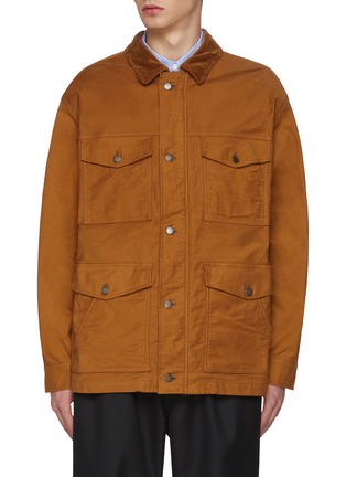 Main View - Click To Enlarge - COMME DES GARÇONS HOMME - Corduroy Elbow Patch Jacket