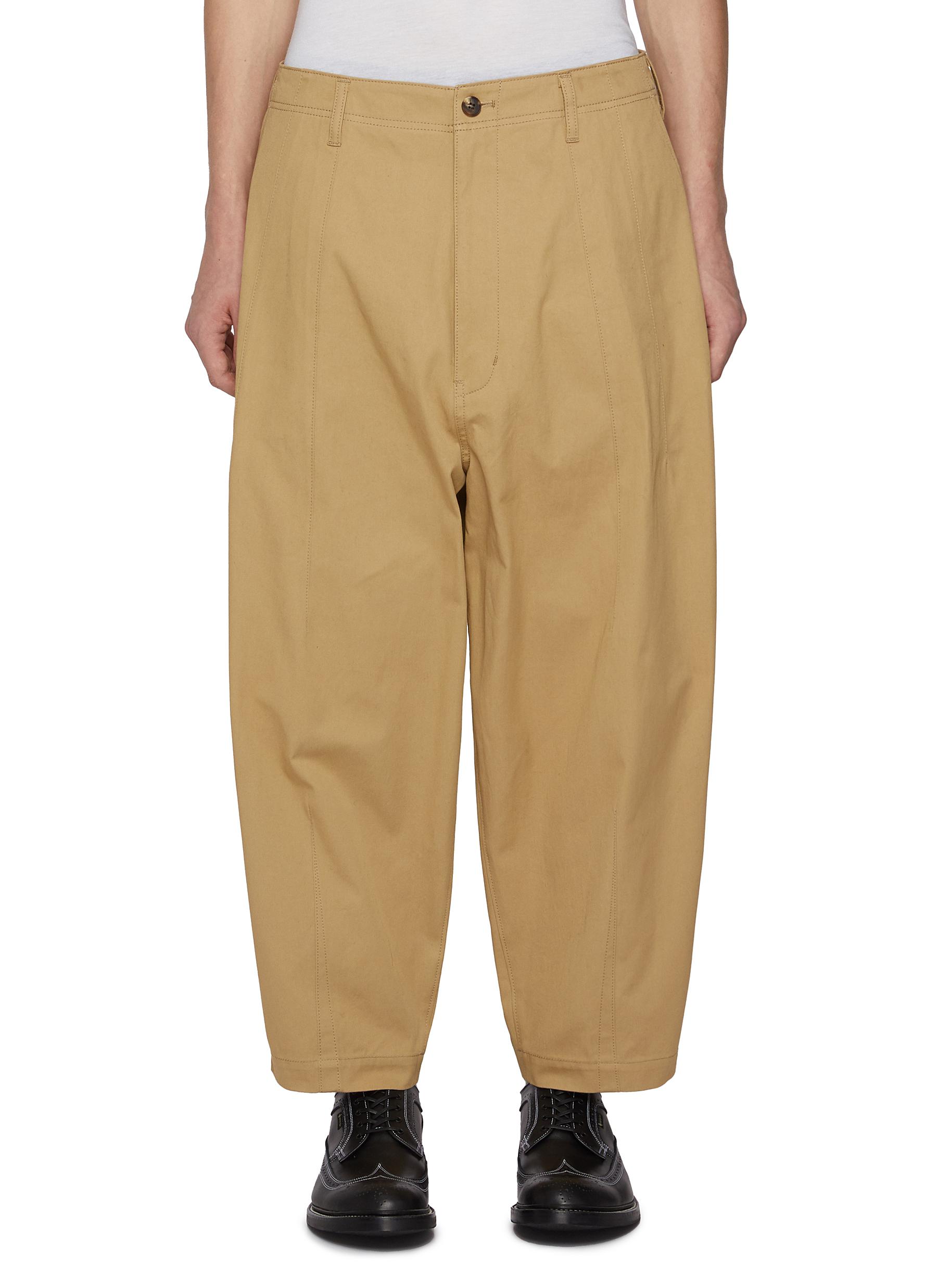 COMME DES GARCONS HOMME Boxy Cotton Tapered Leg Pants Men Lane Crawford