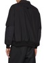 Back View - Click To Enlarge - COMME DES GARÇONS HOMME - Reversible Collared Wool Blend Bomber Jacket