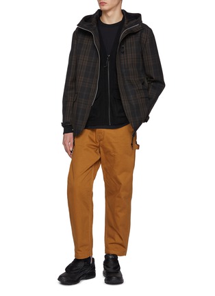 Figure View - Click To Enlarge - COMME DES GARÇONS HOMME - Belted Side Strap Cotton Pants