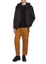 Figure View - Click To Enlarge - COMME DES GARÇONS HOMME - Belted Side Strap Cotton Pants