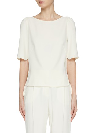 Main View - Click To Enlarge - MARELLA - Boat Neck Top