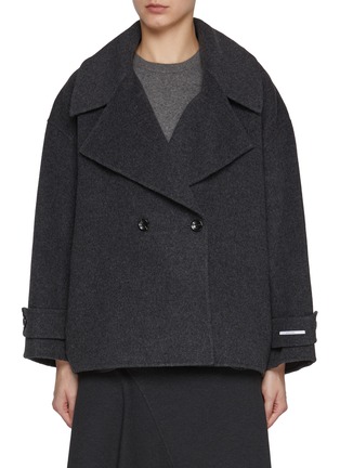 Main View - Click To Enlarge - MARELLA - Double Breasted Wool Caban Coat