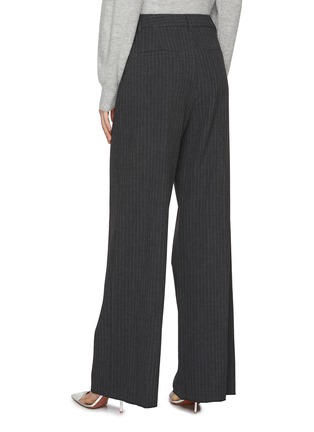 Back View - Click To Enlarge - MARELLA - Pinstripe Tailoring Wide Leg Pants