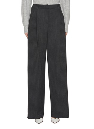 Main View - Click To Enlarge - MARELLA - Pinstripe Tailoring Wide Leg Pants
