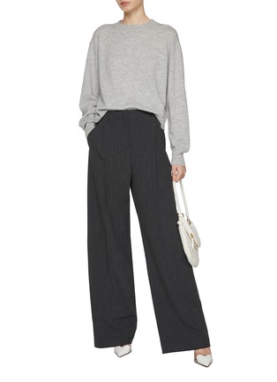 Figure View - Click To Enlarge - MARELLA - Pinstripe Tailoring Wide Leg Pants