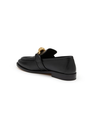  - BOTTEGA VENETA - Astaire Metallic Knot Leather Loafers