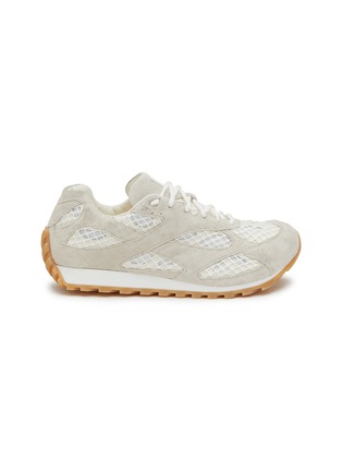 BOTTEGA VENETA | Orbit Technical Fishnet Suede Women's Sneakers