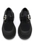 Detail View - Click To Enlarge - BOTTEGA VENETA - Trek Canvas Leather Platform Mary Jane Shoes