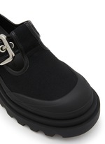 BOTTEGA VENETA | Trek Canvas Leather Platform Mary Jane