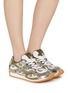 Figure View - Click To Enlarge - BOTTEGA VENETA - Orbit Technical Fishnet Sneakers