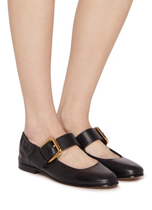 Leather mary jane flats hotsell