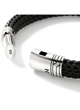 Detail View - Click To Enlarge - JOHN HARDY - Icon Extension Sterling Silver Rubber Bracelet — Size UL