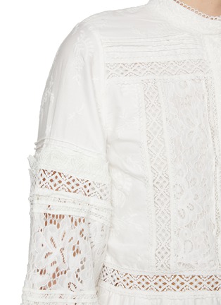  - ALICE & OLIVIA - Cailin Tiered Cotton Mini Tunic Dress