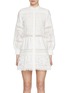 Main View - Click To Enlarge - ALICE & OLIVIA - Cailin Tiered Cotton Mini Tunic Dress