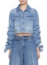 Main View - Click To Enlarge - ALICE & OLIVIA - Tiff Tied Medium Washed Denim Jacket