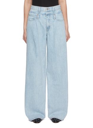 Main View - Click To Enlarge - SLVRLAKE - Re Work Eva x Taylor Light Washed Wide Leg Jeans