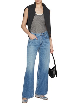 Figure View - Click To Enlarge - SLVRLAKE - Selena Wildest Dream Wide Leg Cotton Jeans