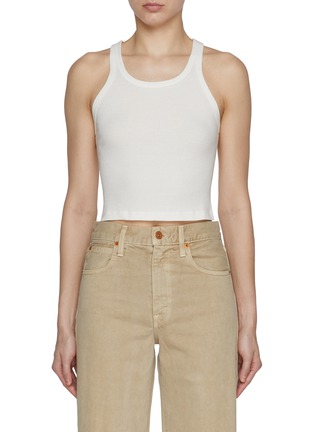 Main View - Click To Enlarge - SLVRLAKE - Cotton Cropped Tank Top