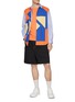 Figure View - Click To Enlarge - COMME DES GARÇONS SHIRT - Vibrant Print Striped Cotton Shirt