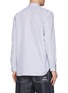 Back View - Click To Enlarge - COMME DES GARÇONS SHIRT - Contrast Striped Cotton Shirt