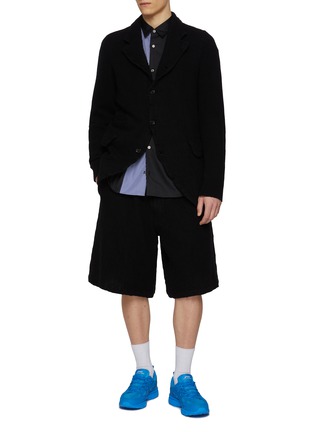 Figure View - Click To Enlarge - COMME DES GARÇONS SHIRT - Boxy Wool Blend Shorts