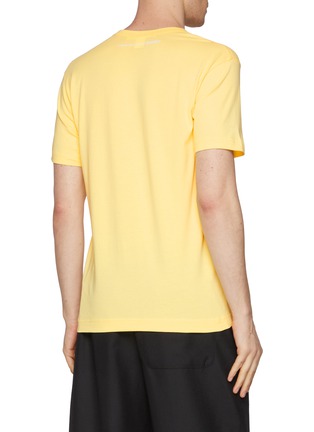 Back View - Click To Enlarge - COMME DES GARÇONS SHIRT - Logo Cotton T-Shirt