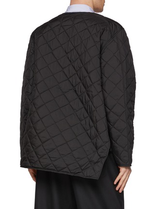 Back View - Click To Enlarge - COMME DES GARÇONS SHIRT - X Lavenham Collarless Quilted Jacket