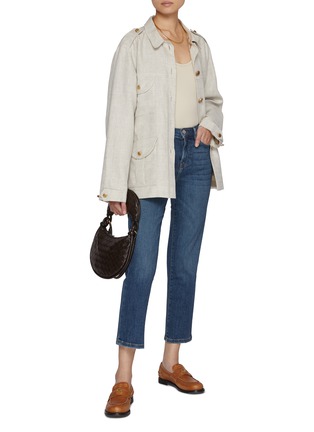 Figure View - Click To Enlarge - FRAME - Le High Straight Leg Jeans