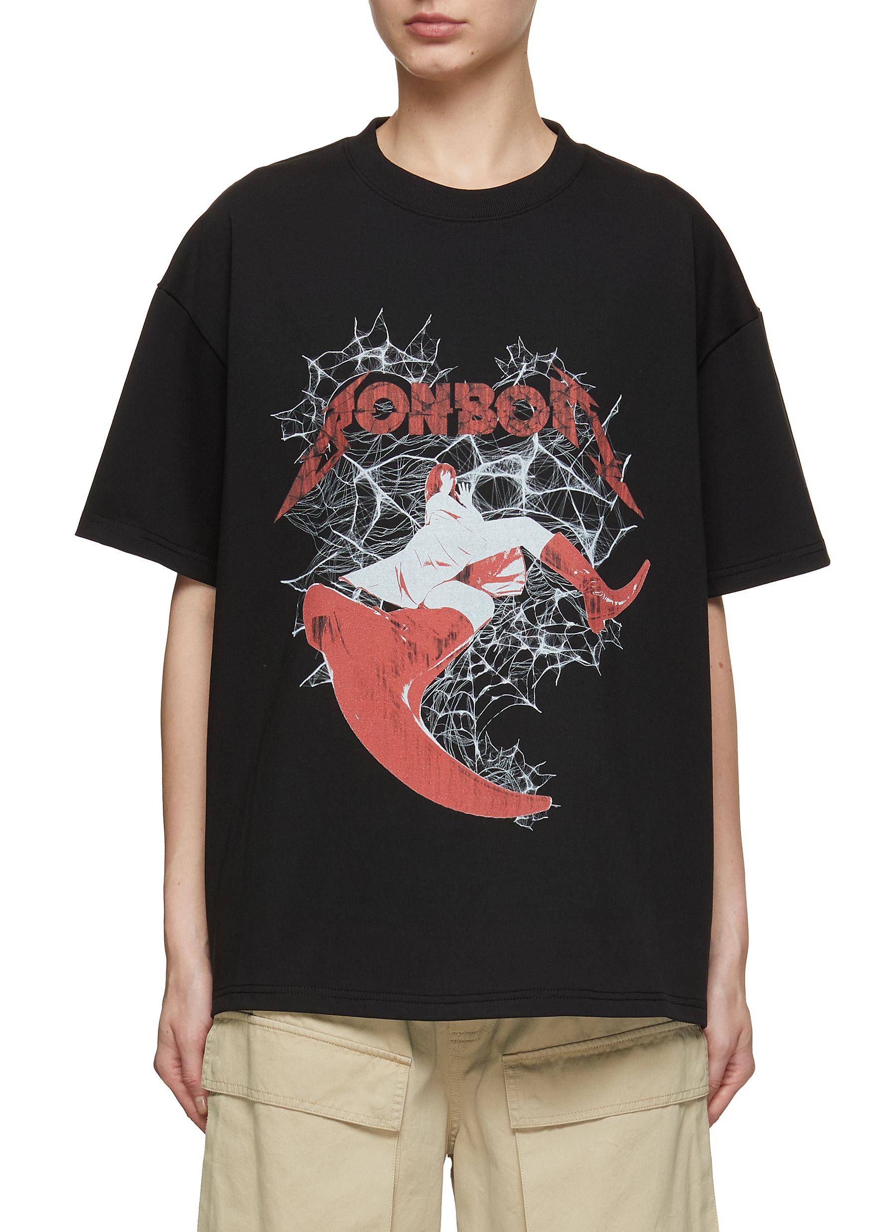 BONBOM | X-Ray Spider Queen Printed Cotton T-Shirt | Women | Lane