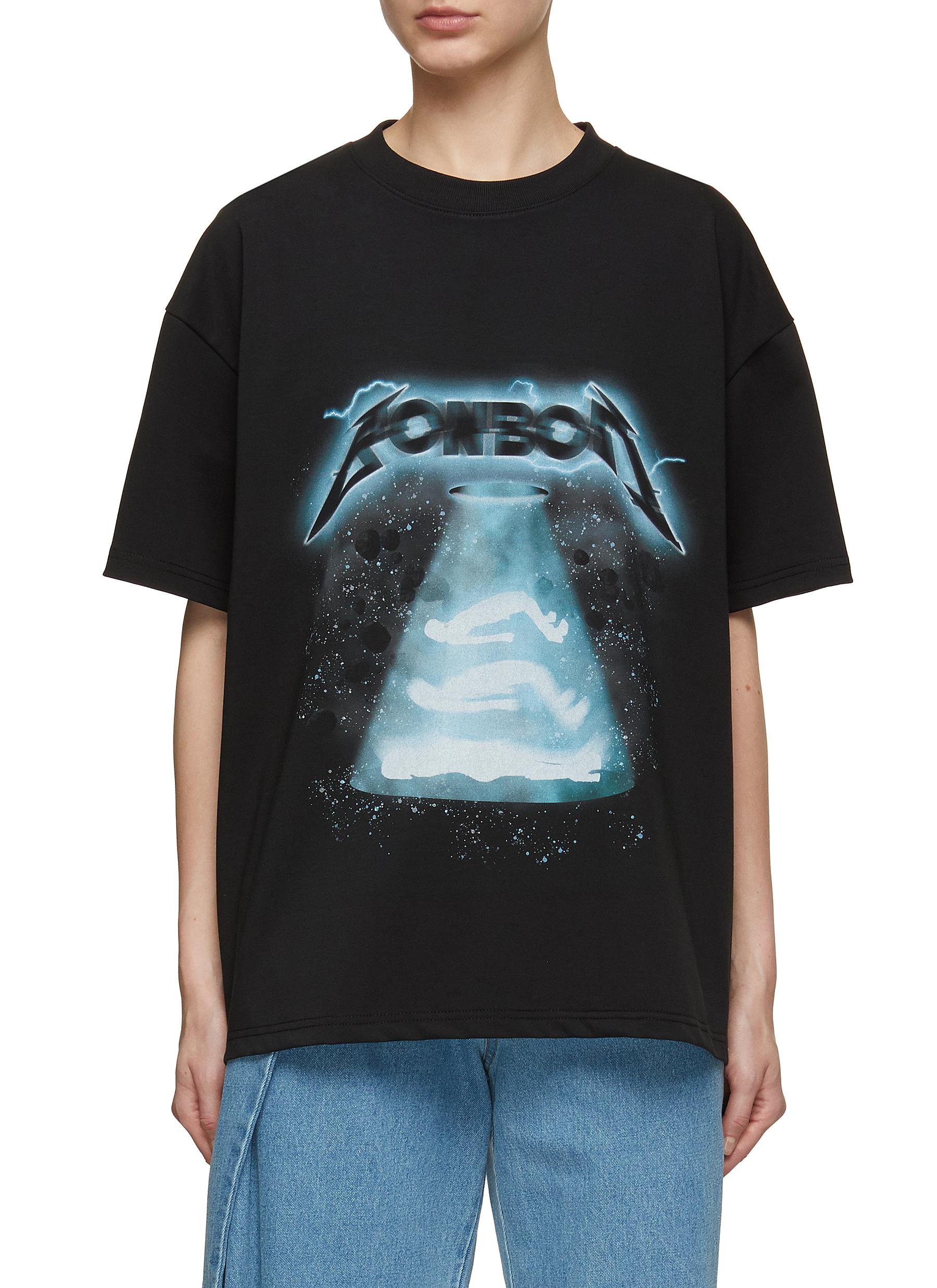 UFO Printed Cotton T-Shirt