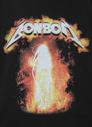  - BONBOM - Goddess Of Fire Printed Cotton T-Shirt