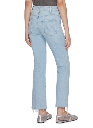 Back View - Click To Enlarge - MOTHER - The Hustler Ankle Fray Light Washed Jeans