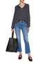 Figure View - Click To Enlarge - MOTHER - The Insider Crop Step Fray Jeans