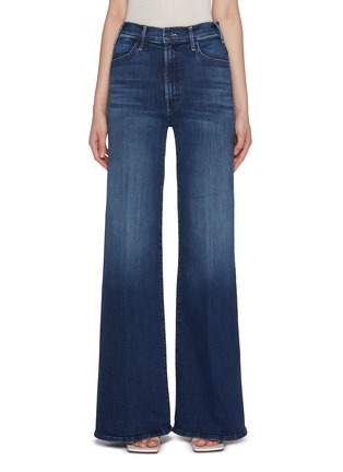 Main View - Click To Enlarge - MOTHER - The Hustler Roller Sneak Dark Washed Jeans