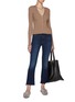 Figure View - Click To Enlarge - MOTHER - The Insider Crop Step Fray Jeans