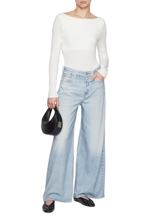 Figure View - Click To Enlarge - RAG & BONE - Miramar Sofie Light Washed Cropped Jeans