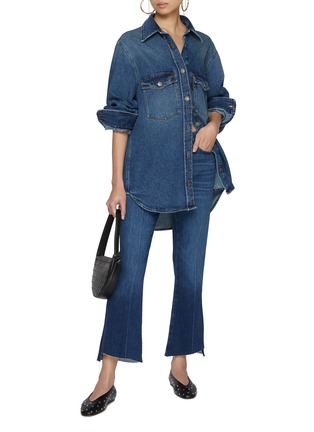 Figure View - Click To Enlarge - FRAME - Le Crop Mini Boot Cascade Jeans