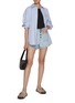 Figure View - Click To Enlarge - FRAME - Le Bardot Exposed Button Shorts